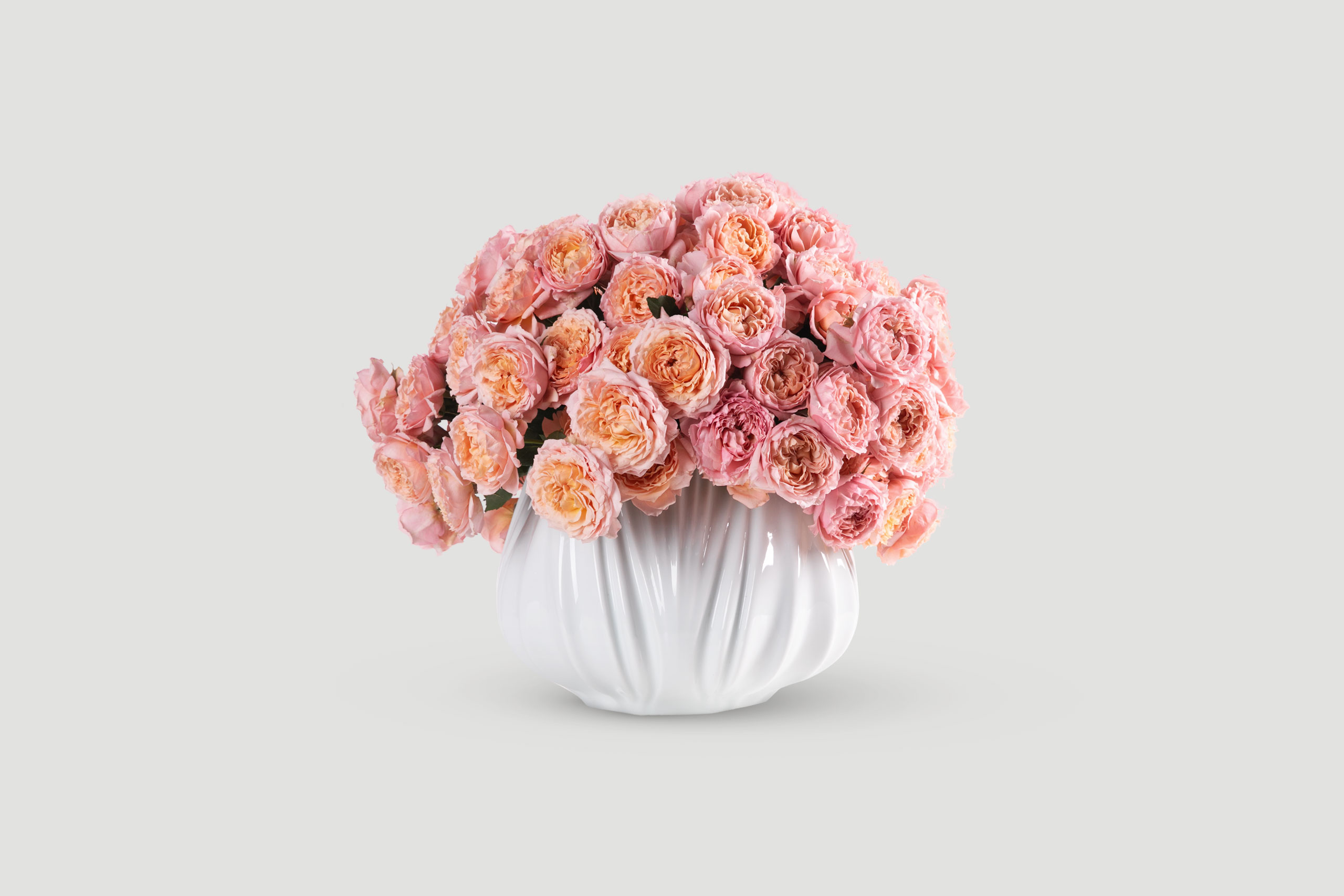 Romantic Pink Rose Bowl Arrangement Dubai