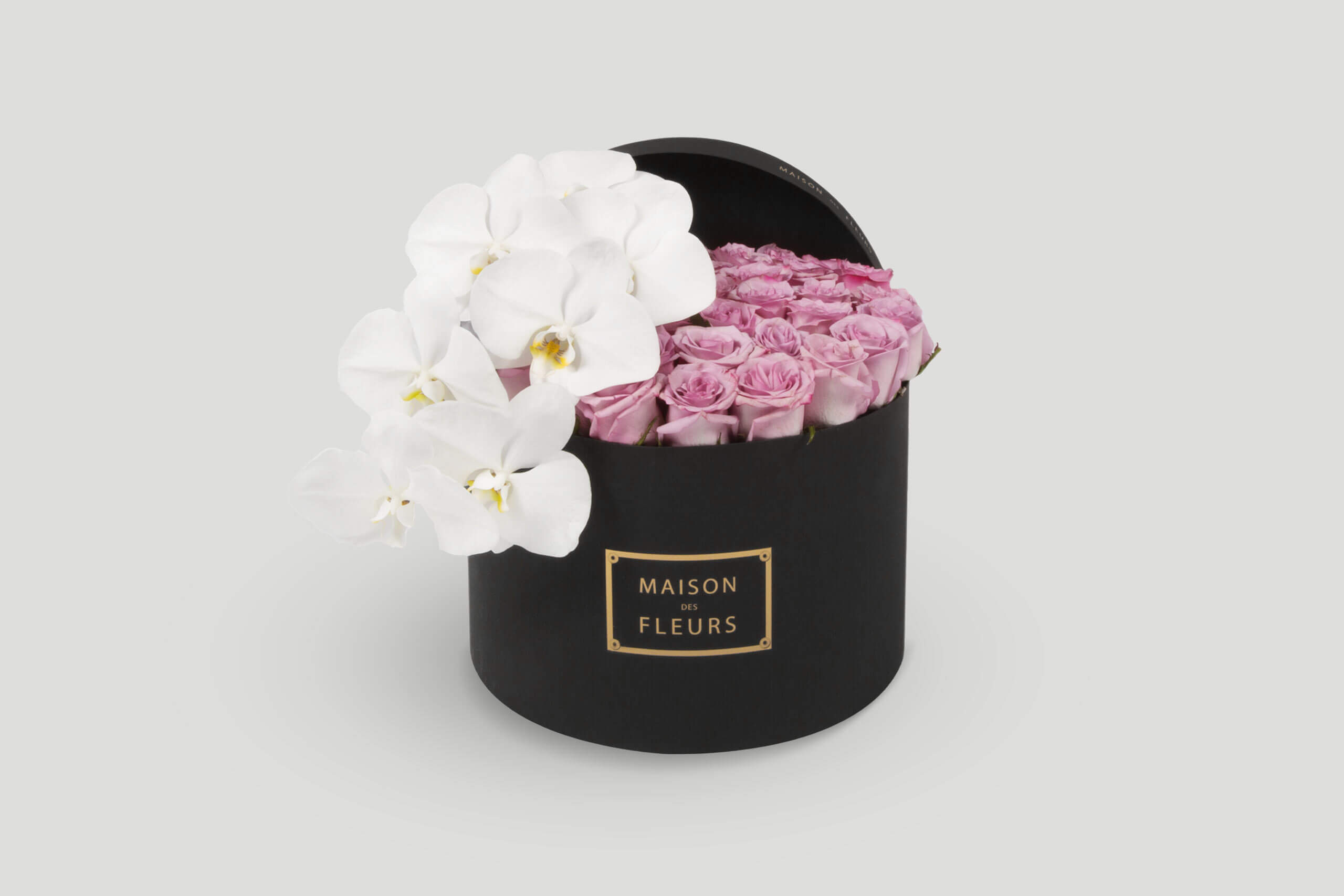 Luxury Fresh Roses & Orchids Box