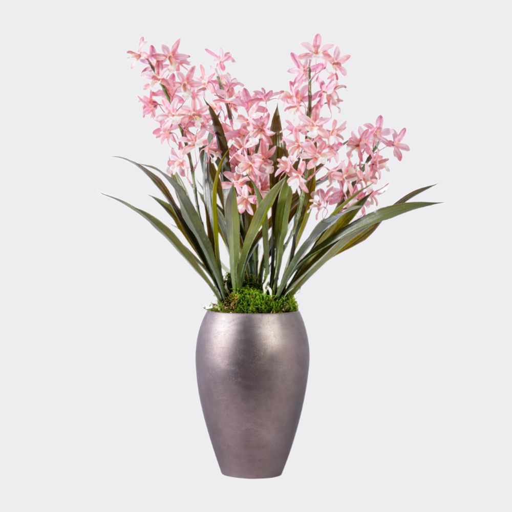 Pink faux cymbidium orchid