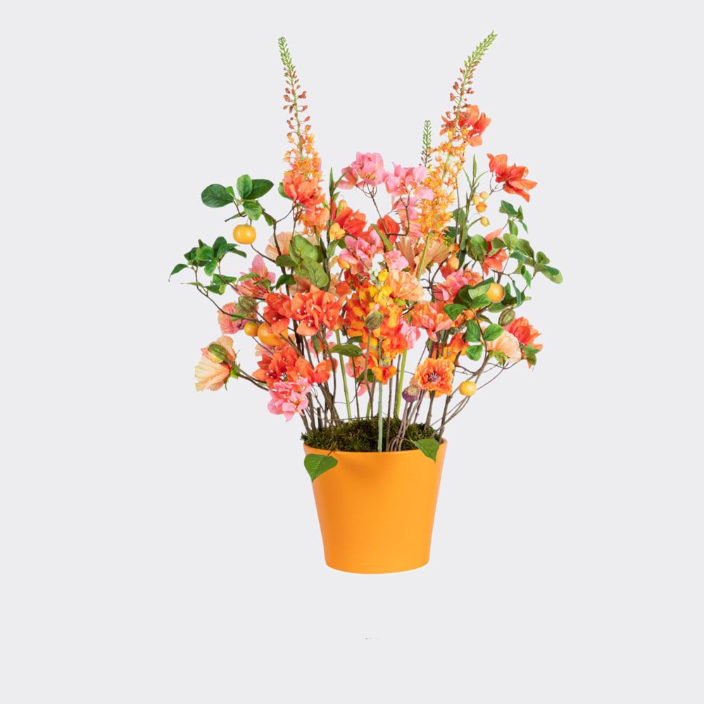 Orange Sorbet Faux Flowers